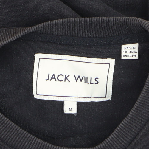 Jack Wills Men's Black M Pullover Crew Neck Sweatshirt