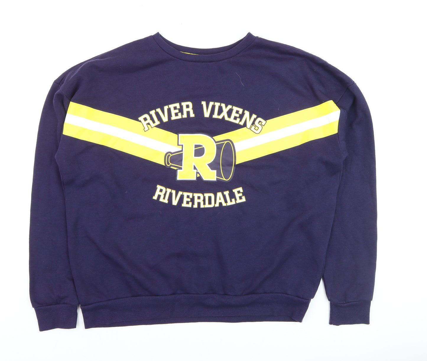 Riverdale Men’s Blue Pullover Sweatshirt L Graphic College Style