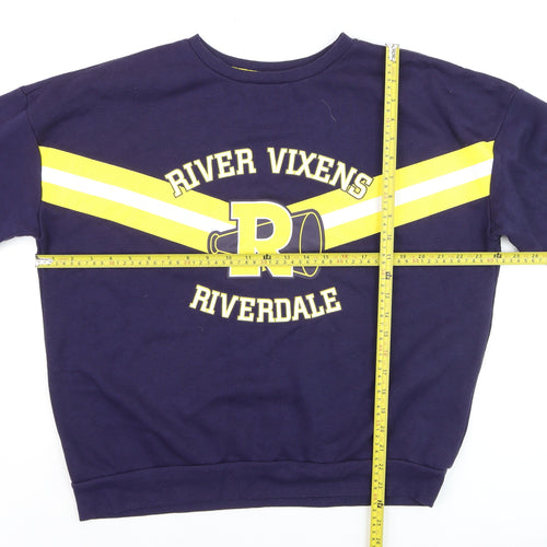 Riverdale Men’s Blue Pullover Sweatshirt L Graphic College Style