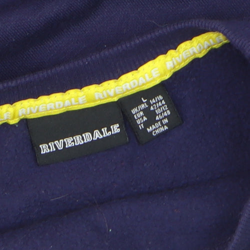 Riverdale Men’s Blue Pullover Sweatshirt L Graphic College Style