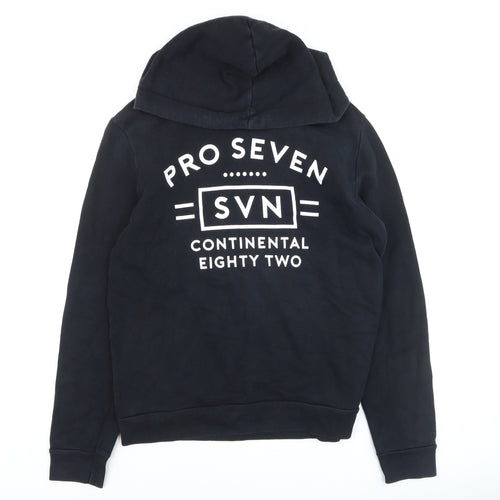 Topman Men’s Black XS Classic Pullover Hoodie with Logo