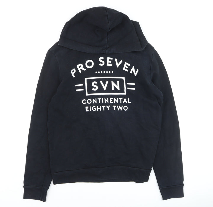 Topman Men’s Black XS Classic Pullover Hoodie with Logo