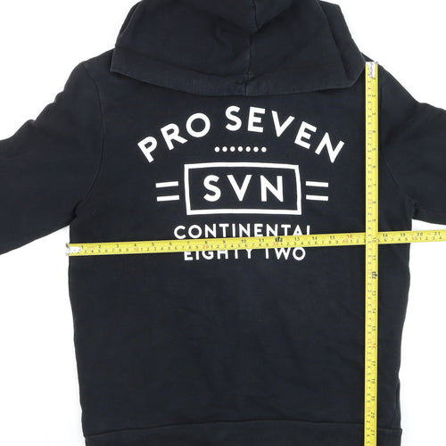 Topman Men’s Black XS Classic Pullover Hoodie with Logo
