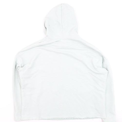 Pull & Bear Women’s Light Blue Pullover Hoodie Size S Relaxed Fit