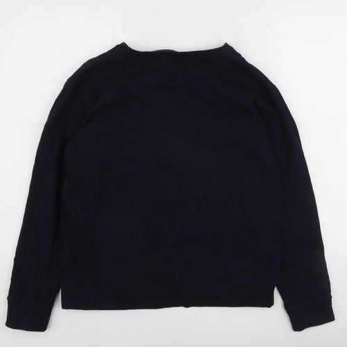 Gazzoil Boys Black Pullover Sweatshirt Small Ski Graphic Cotton Top
