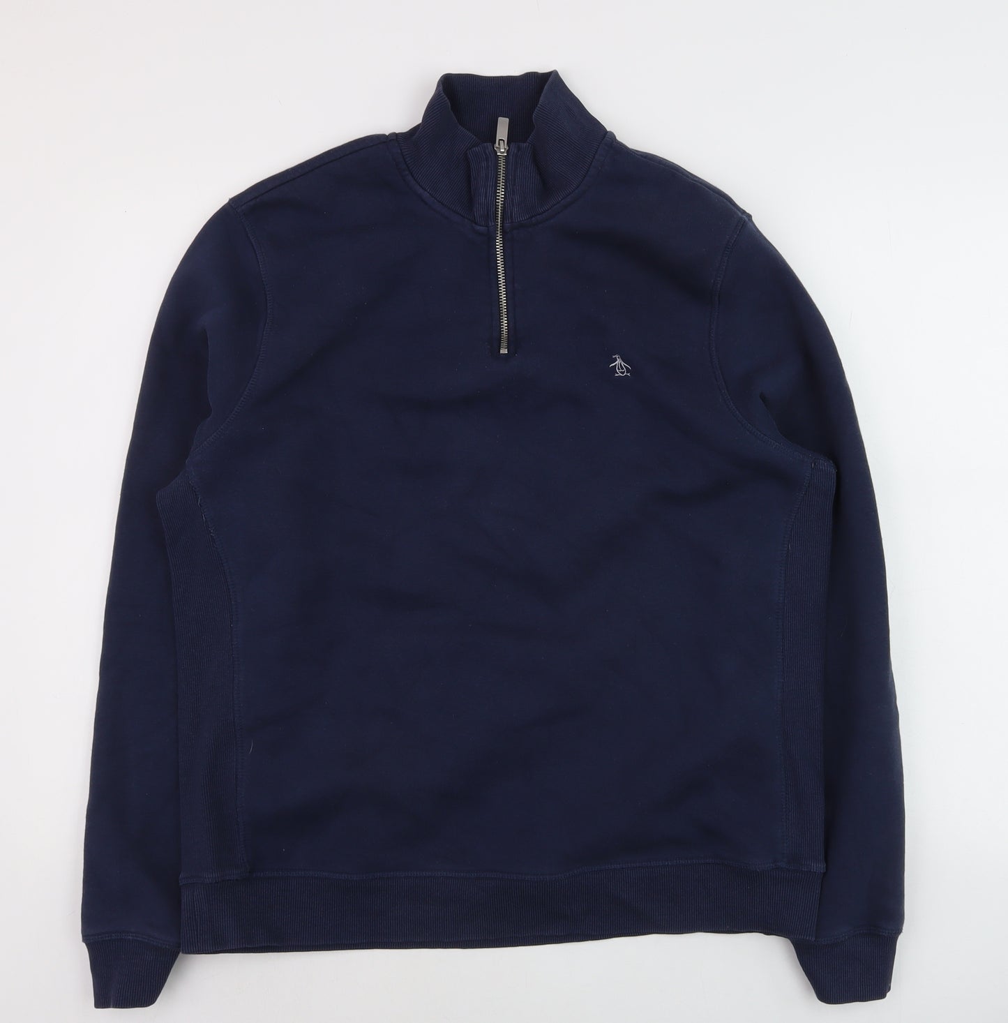 Penguin Men's Blue 1/4 Zip Pullover Sweatshirt Size L