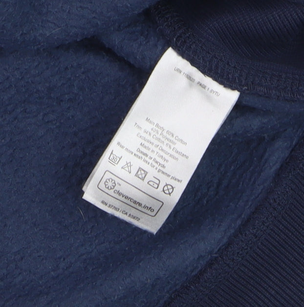 Penguin Men's Blue 1/4 Zip Pullover Sweatshirt Size L
