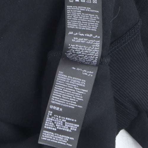 Mint Velvet Boys Black Paris Pullover Fleece Sweatshirt Size S
