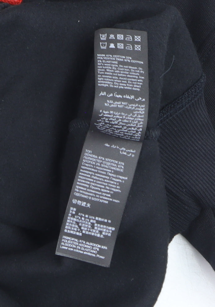 Mint Velvet Boys Black Paris Pullover Fleece Sweatshirt Size S