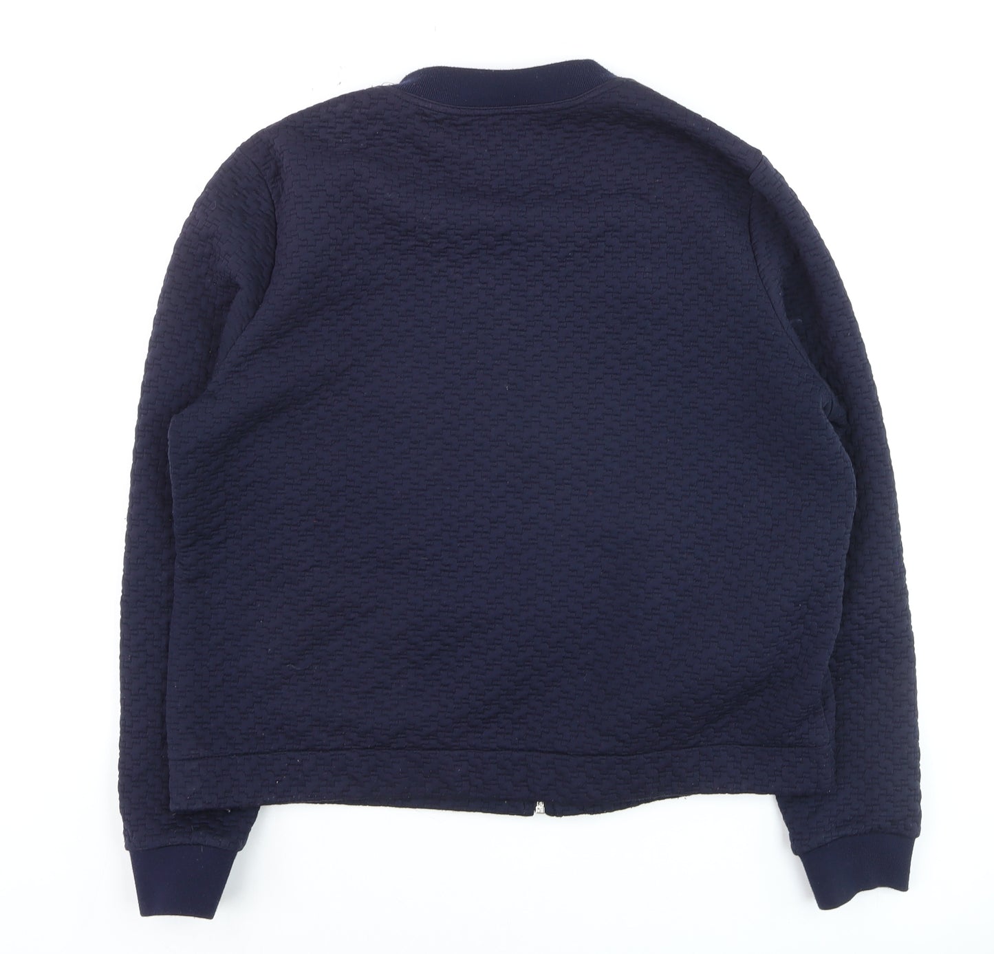 Marks and Spencer Men's Navy Bomber Jacket Size L Polyester Cotton Blend