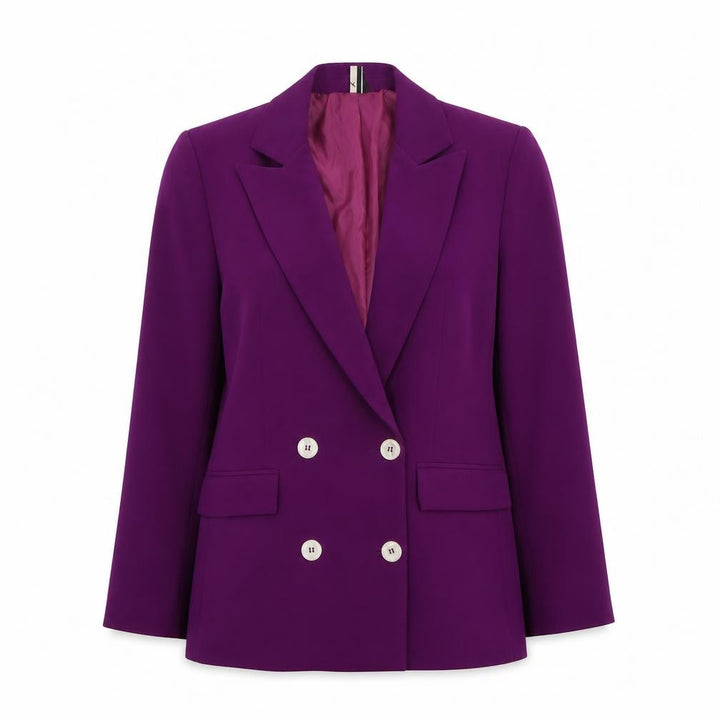 Topshop Women’s Purple Double Breasted Blazer Jacket UK 12