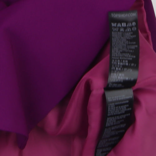 Topshop Women’s Purple Double Breasted Blazer Jacket UK 12