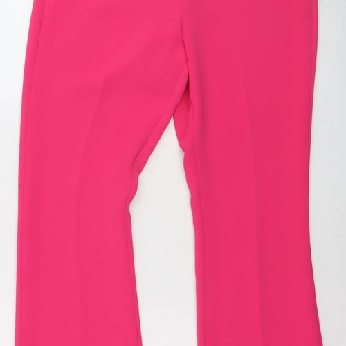 Mint Velvet Women’s Pink Dress Trousers UK 12 Slim Tailored