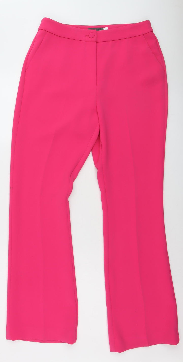 Mint Velvet Women’s Pink Dress Trousers UK 12 Slim Tailored
