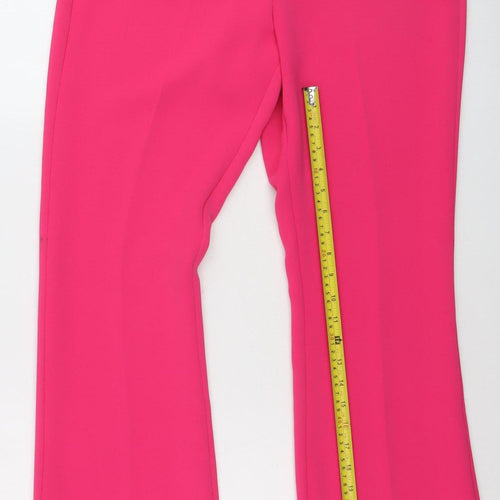 Mint Velvet Women’s Pink Dress Trousers UK 12 Slim Tailored