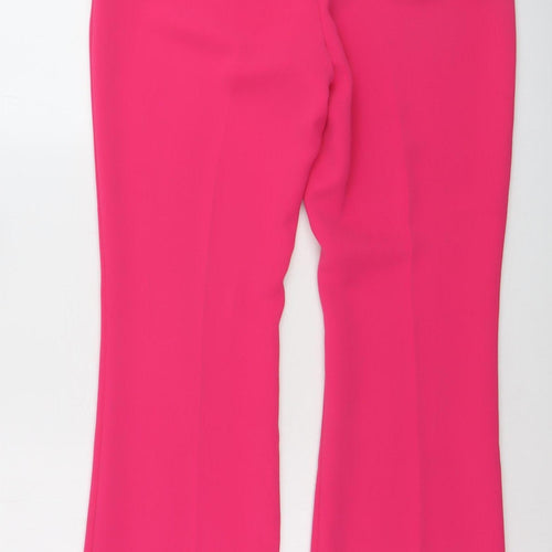 Mint Velvet Women’s Pink Dress Trousers UK 12 Slim Tailored