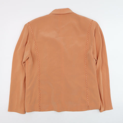 Tom Bowker Women’s Brown Embroidered Bow Blazer Size 10 Vintage