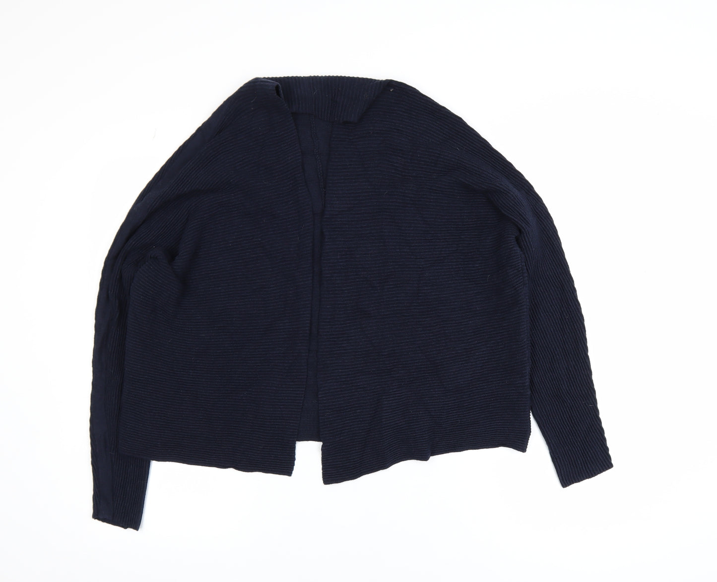 Principles by Ben de Lisi Women Navy Long Sleeve Open Cardigan L