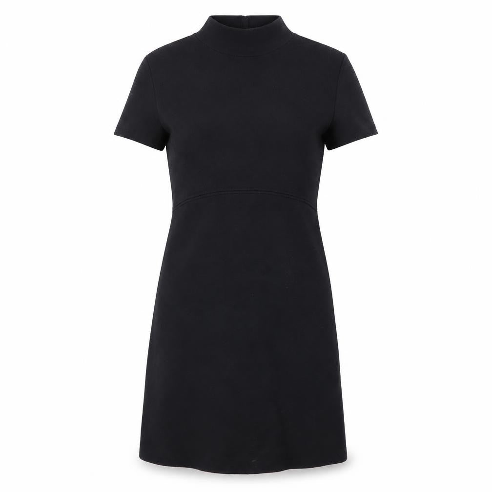 Zara Women Black Short Sleeve Knit Shift Dress Size 8