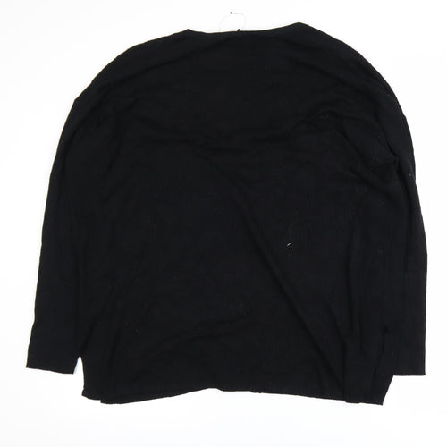 Marks and Spencer Women Black XL Open Front Cardigan Viscose Blend