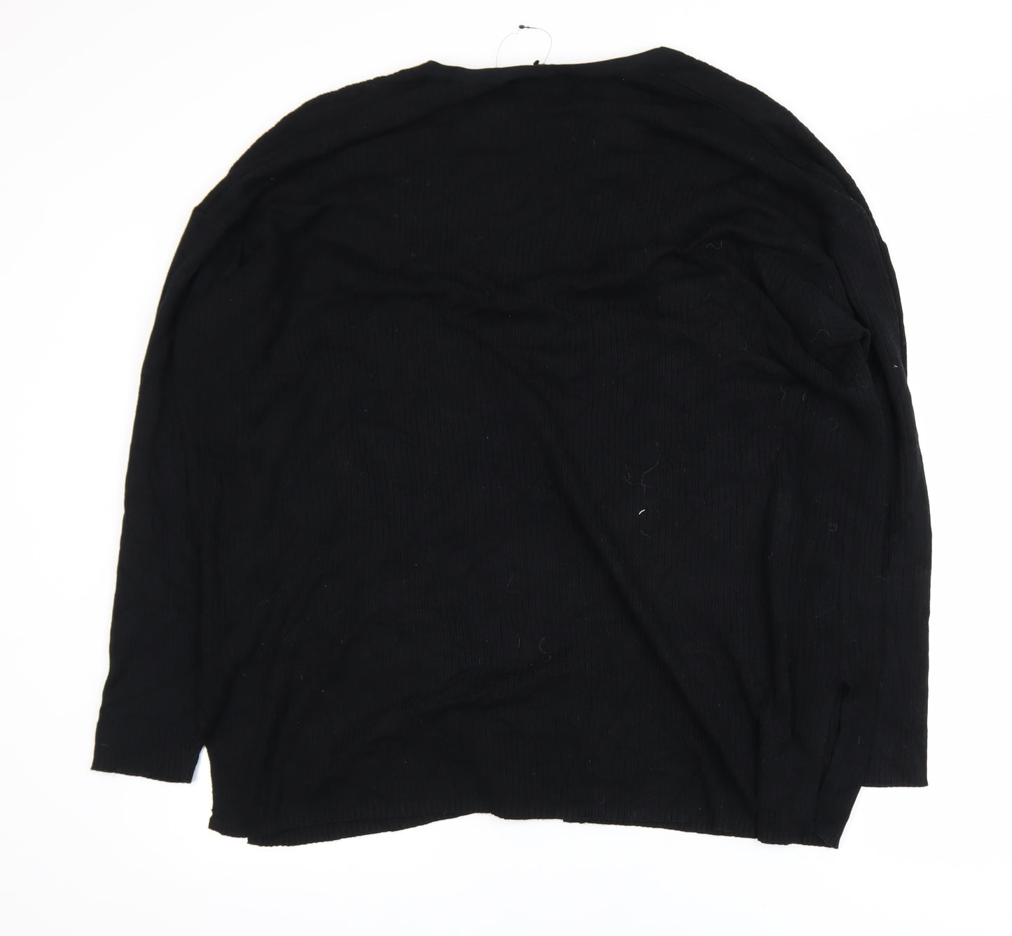 Marks and Spencer Women Black XL Open Front Cardigan Viscose Blend