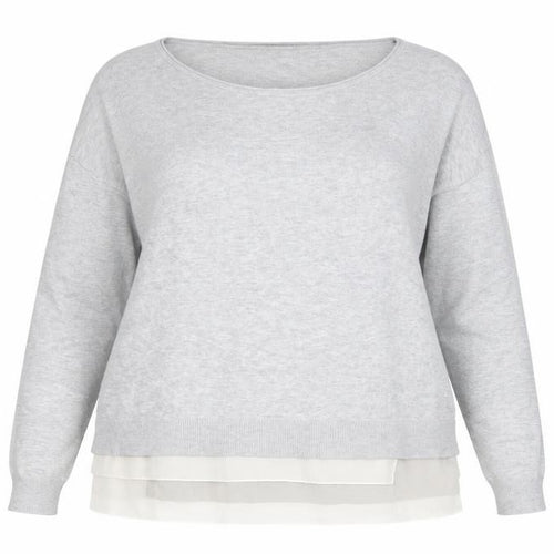 Mint Velvet Women's Grey Tunic Long Sleeve Jersey Blouse Size 18