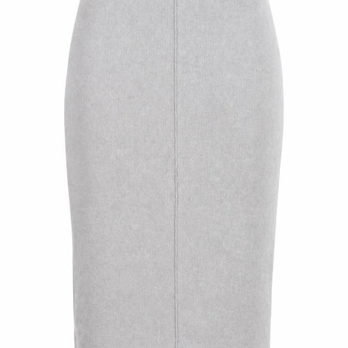 Zara Women Grey Knit Midi Pencil Skirt Size S