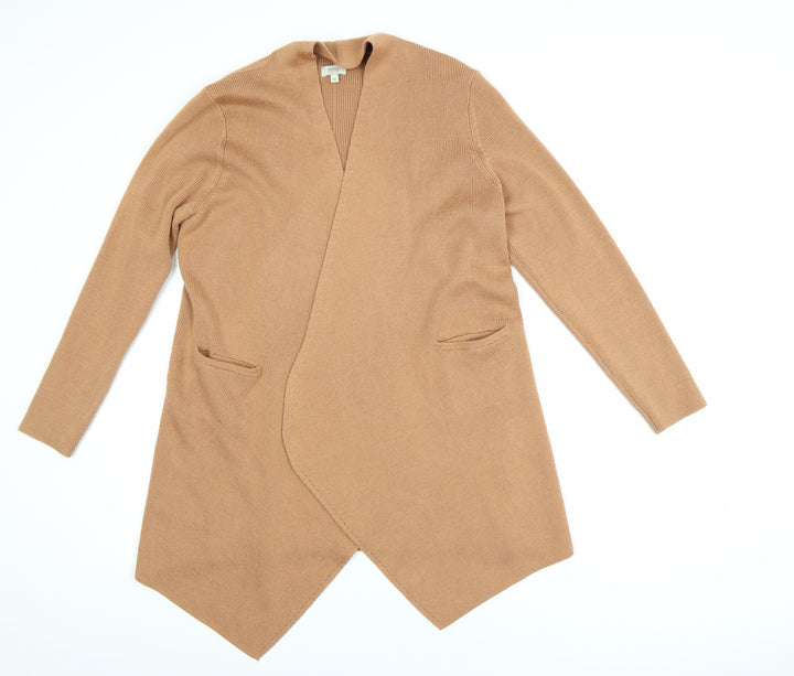Hoss Intropia Women's Beige Wool Blend Open Cardigan M
