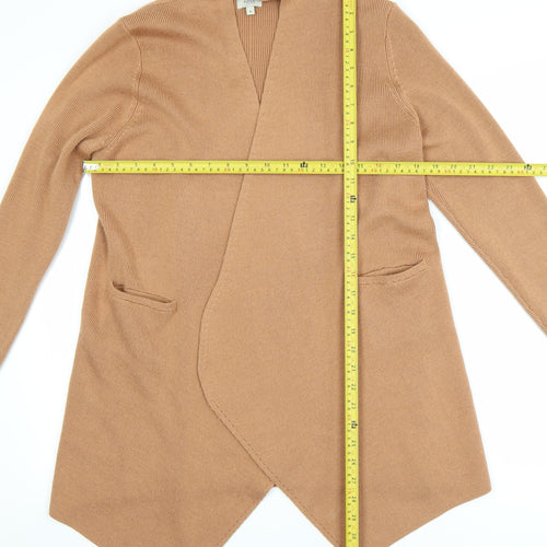 Hoss Intropia Women's Beige Wool Blend Open Cardigan M