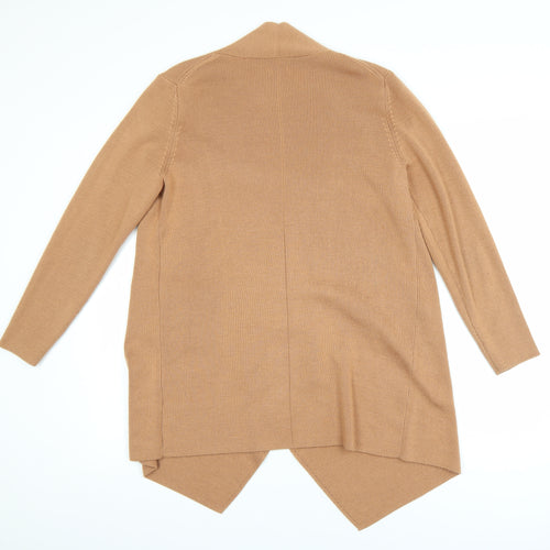 Hoss Intropia Women's Beige Wool Blend Open Cardigan M