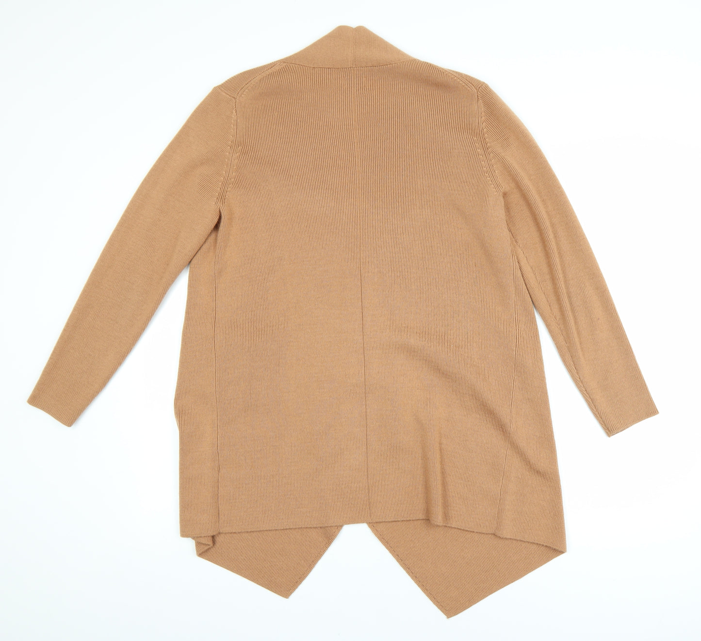 Hoss Intropia Women's Beige Wool Blend Open Cardigan M