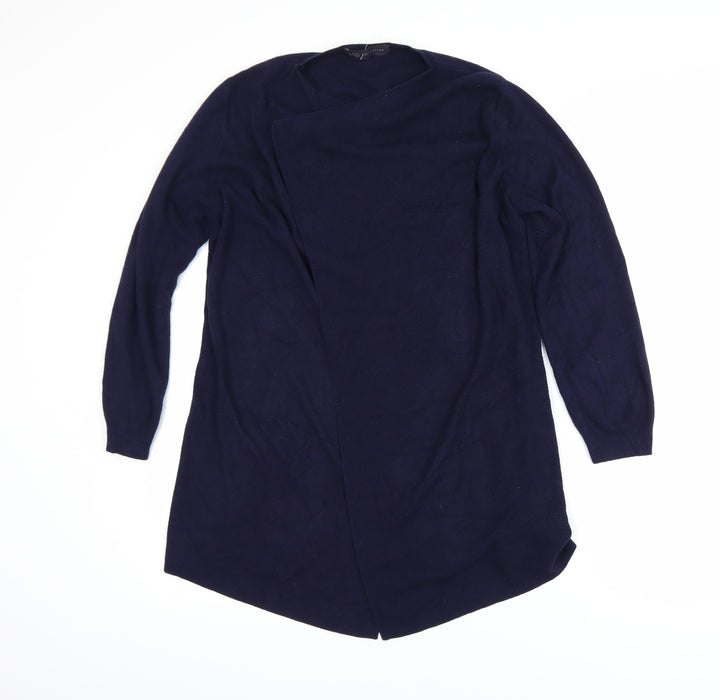 Marks and Spencer Women Blue Cardigan M Long Sleeve Knit