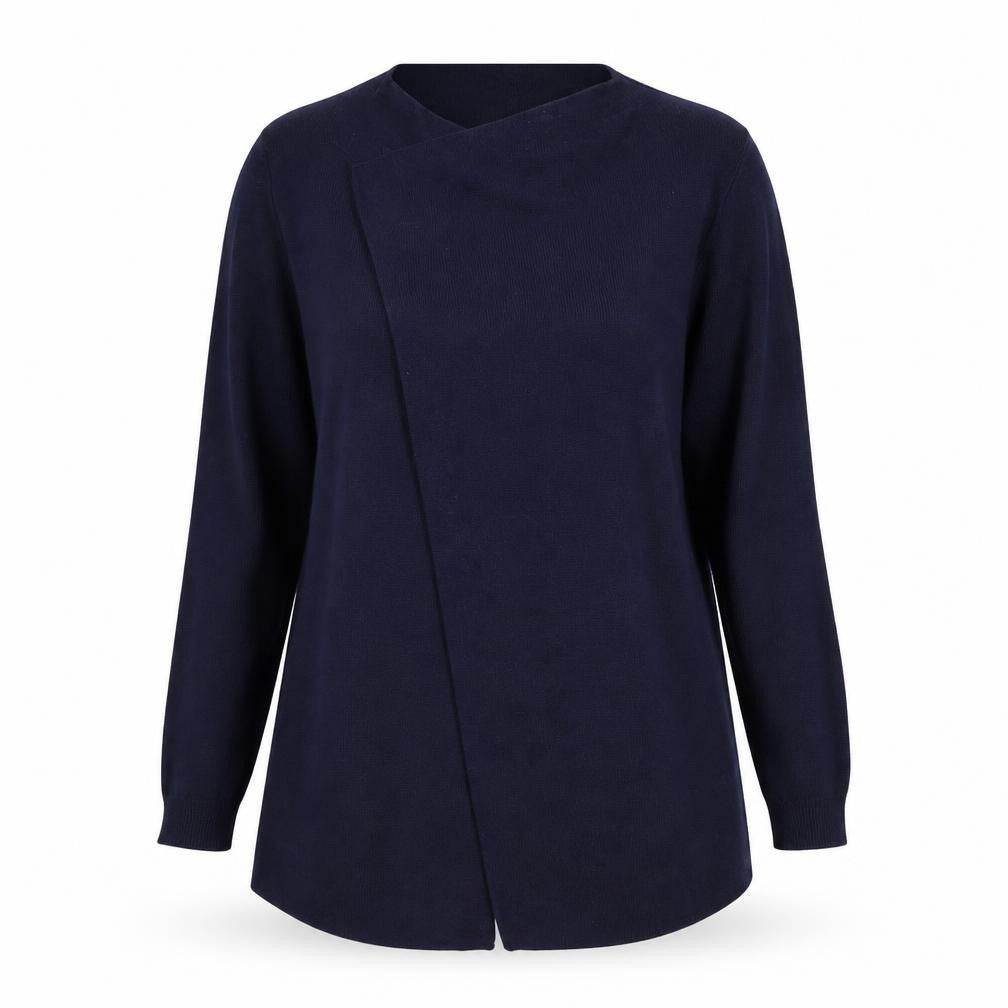 Marks and Spencer Women Blue Cardigan M Long Sleeve Knit
