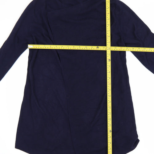Marks and Spencer Women Blue Cardigan M Long Sleeve Knit