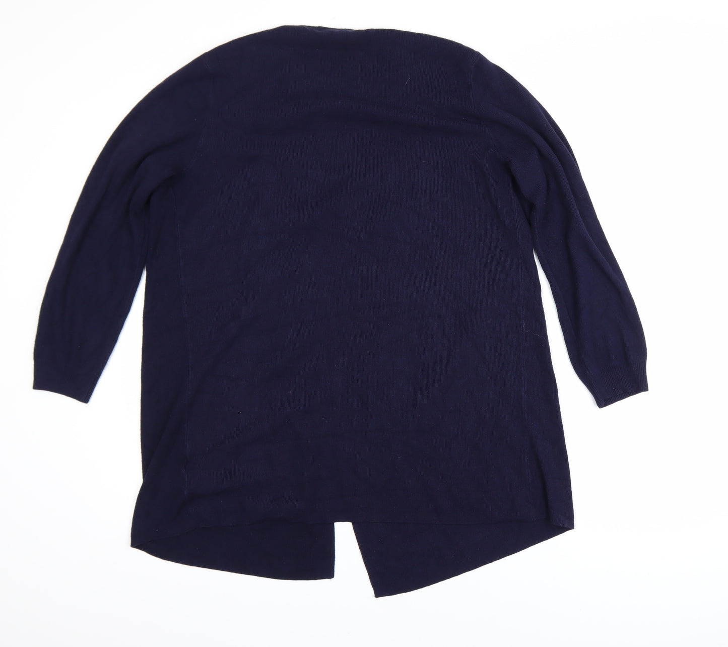 Marks and Spencer Women Blue Cardigan M Long Sleeve Knit