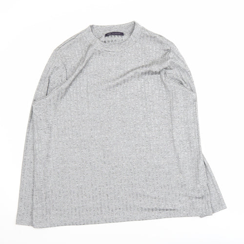 Marks and Spencer Women’s Grey Long Sleeve Waffle Knit Pullover Jumper Size 22