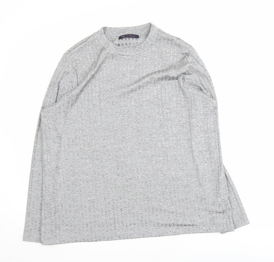 Marks and Spencer Women’s Grey Long Sleeve Waffle Knit Pullover Jumper Size 22