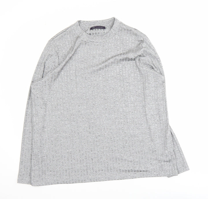 Marks and Spencer Women’s Grey Long Sleeve Waffle Knit Pullover Jumper Size 22