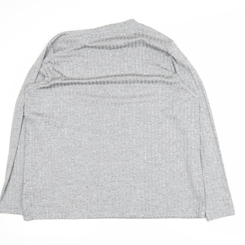 Marks and Spencer Women’s Grey Long Sleeve Waffle Knit Pullover Jumper Size 22