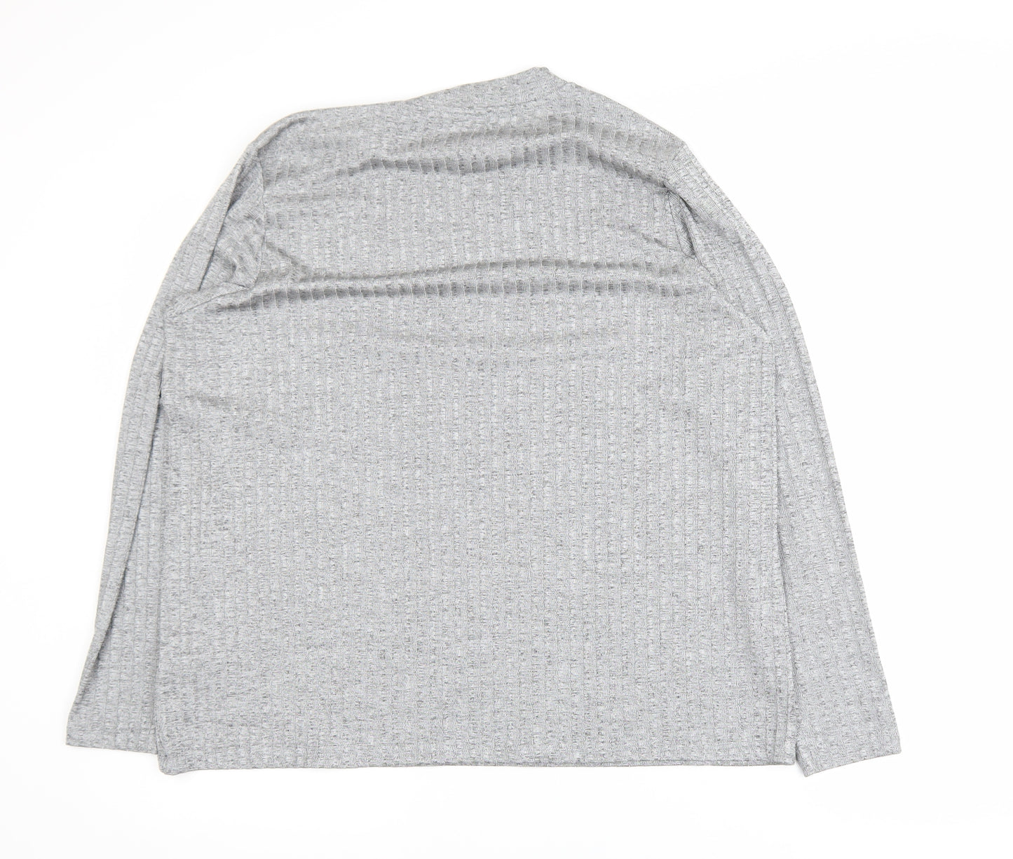 Marks and Spencer Women’s Grey Long Sleeve Waffle Knit Pullover Jumper Size 22