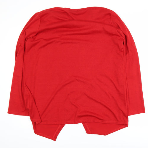 Zanzea Women Red Plus Size 5XL Wrap V-Neck Lightweight Jumper
