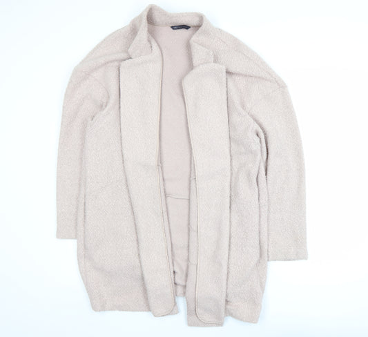 Marks and Spencer Women Pink Size 20 Knit Mid-Length Open Coatigan