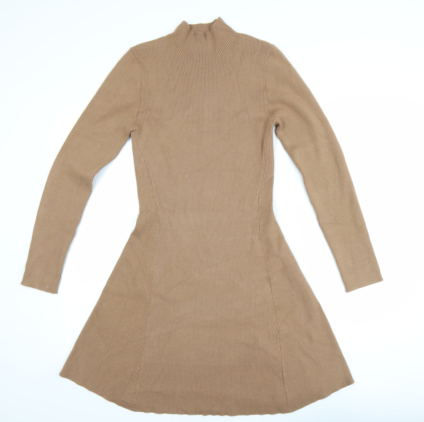 Friends Like These Women Brown Size 14 Knit Fit & Flare Dress