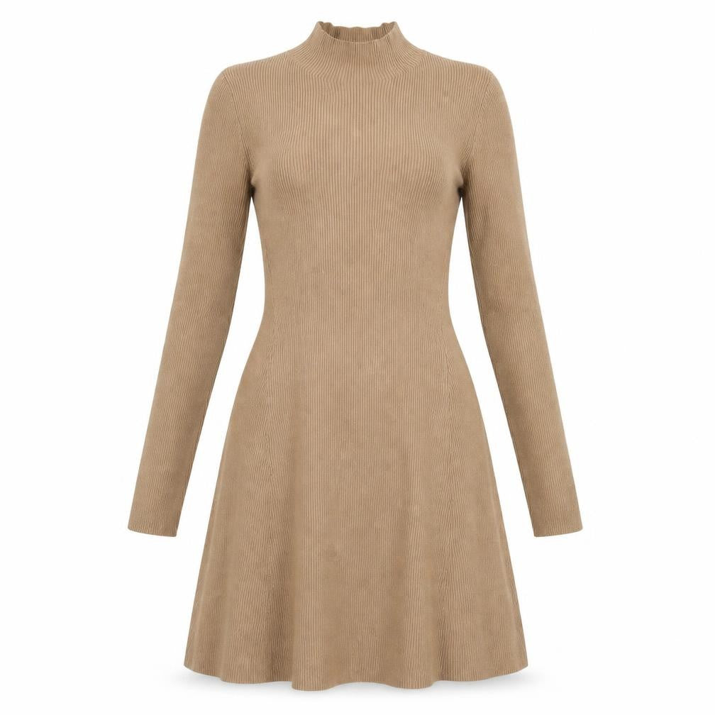 Friends Like These Women Brown Size 14 Knit Fit & Flare Dress