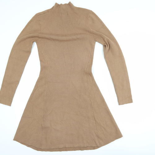Friends Like These Women Brown Size 14 Knit Fit & Flare Dress