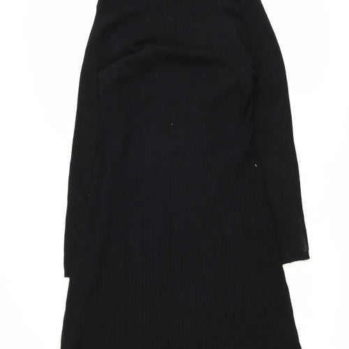 Marks and Spencer Women Black Midi Bodycon Knit Dress L