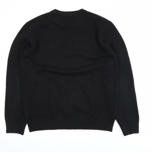 River Island Men's Black L Crew Neck Knit Jumper