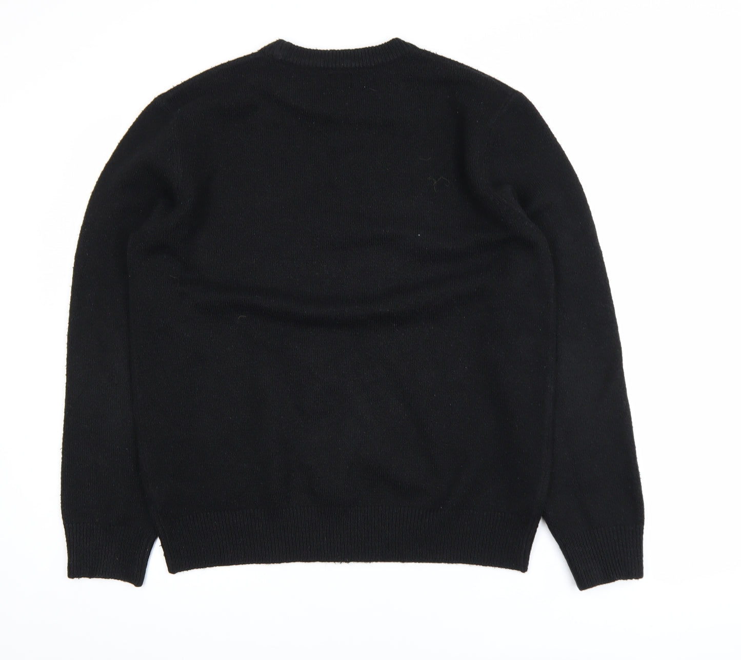 River Island Men's Black L Crew Neck Knit Jumper