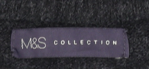 Marks and Spencer Womens Grey Sequin Stars Jumper Size L