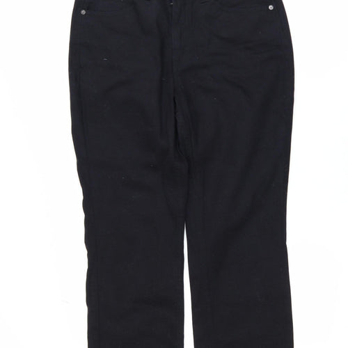 Lindex Women Black High Waist Straight Leg Stretch Jeans Size 19